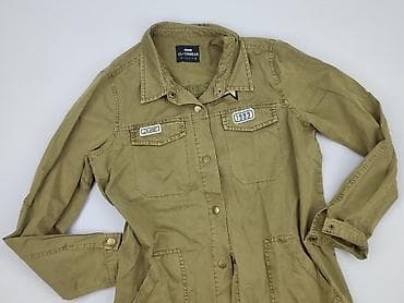 Kurtka/szirt szmizjerka damska Sinsay Outerwear, kolor khaki/oliwkowy