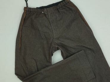 brązowe szerokie spodnie bershka: Spodnie damskie, rozmiar S — 1