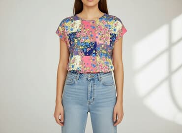 bonprix koszulki damskie duże rozmiary: Shein, T-shirt damski, rozmiar L — 1