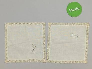Dekoracje do domu: Serwetka 26 x 28, kolor - Biały, stan - Idealny — 3