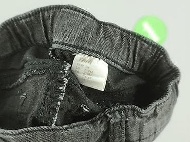 krótka koszula: Spodnie jeansowe, H&M, 6-9 miesięcy, stan - Bardzo dobry — 4