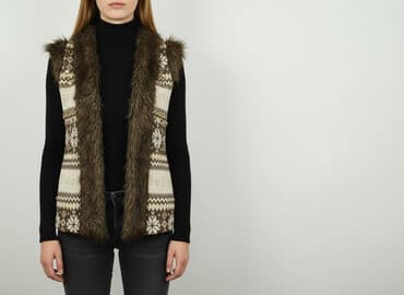 kamizelka w krowie łaty: Pinko, Kamizelka damska, rozmiar L — 1