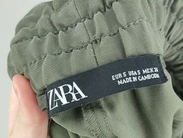 zara spodnie paperbag: Zara, Material trousers for women, size S — 5