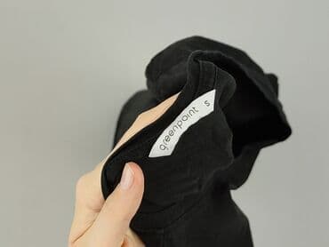 czarne t shirty damskie w serek: Greenpoint, T-shirt damski, rozmiar S — 4