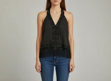 bluzka z przekładanym dekoltem: Women`s top, size S — 1