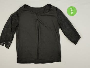 czarne bluzki rekaw 3 4: Bluzka damska, rozmiar L — 2