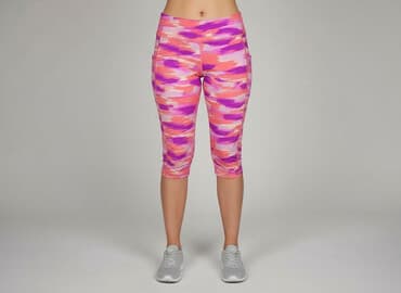 legginsy modelujace push up: Legginsy Krótkie damskie, rozmiar L — 6