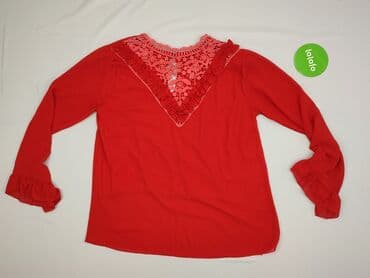 czerwone bluzki eleganckie: Bluzka damska, rozmiar M — 3