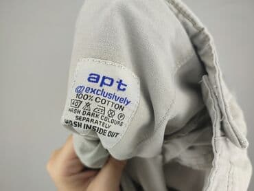 biale szerokie jeansy: Szorty dla mężczyzn, rozmiar L — 5