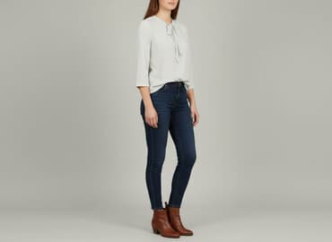 czarne bluzki w biale grochy: Orsay, Bluzka damska, XL — 8