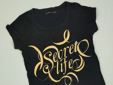 t shirty czarne damskie: Reserved, T-shirt damski, rozmiar M — 1