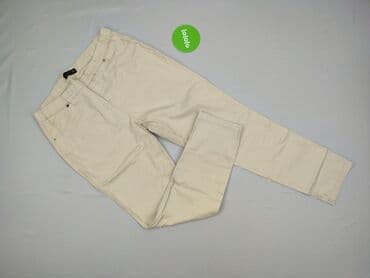 legginsy damskie plus size: Material trousers for women, size XL (EU 42) — 2