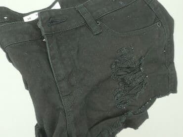 krótkie czarne skórzane spodenki: Szorty damskie, rozmiar M — 6