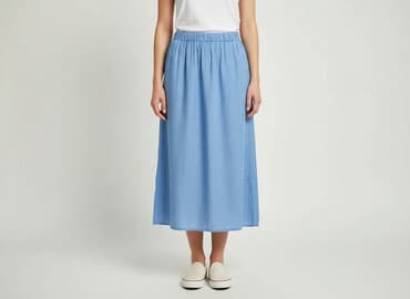 spódniczka alex biało niebieska: Spódnica damska, rozmiar M — 5