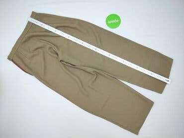 spodnie materiałowe z wysokim stanem: Spodnie materiałowe damskie, rozmiar L — 4