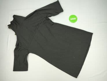 czarna sukienka dzianinowa z golfem: Sukienka damska, rozmiar M — 3