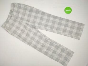 garnitur damski w kratę h m: H&M, Spodnie materiałowe damskie, rozmiar L — 2