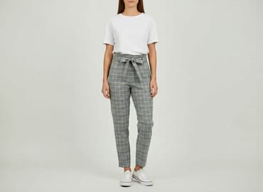 rajstopy w kratę: Spodnie damskie, rozmiar S — 6