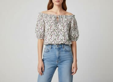 sinsay bluzka z odkrytymi ramionami: Sinsay, Bluzka damska, rozmiar M — 1