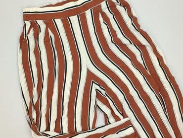 spodnie z lampasami h m: H&M, Material trousers for women, size L — 2