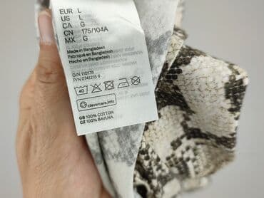 smog regular fit t shirty: H&M, T-shirt damski, rozmiar L — 5