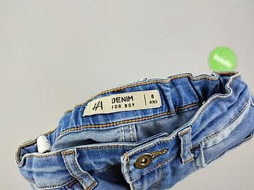 ubrania stranger things: Spodnie jeansowe, H&M, 8 lat, 128, stan - Bardzo dobry — 4