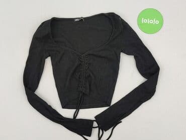 czarne body z długim rękawem zara: Zara, Top damski, rozmiar S — 2