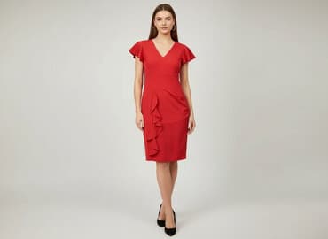 kopertowa sukienki wieczorowa: Sukienka damska, rozmiar S — 6