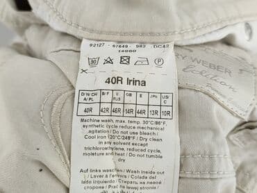 łaty na spodnie do prasowania: Gerry Weber, Spodnie materiałowe damskie, rozmiar L — 5