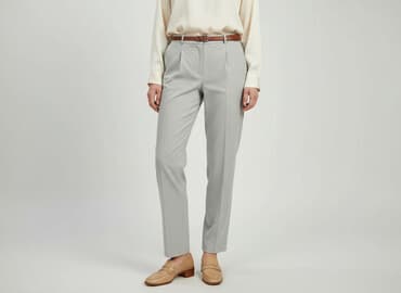 spodnie na wesele dla 60 latki: Spodnie materiałowe damskie, rozmiar S — 1