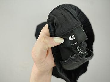 air force czarne: H&M, Spodnie materiałowe damskie, rozmiar S — 4