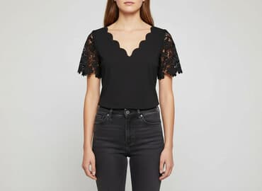 czarne bluzki siateczka: Bluzka damska, rozmiar M — 6