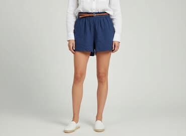 granatowe spodenki damskie: Szorty damskie, rozmiar M — 8