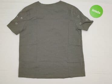 koszula w krate brazowa: Zara, T-shirt damski, M — 3