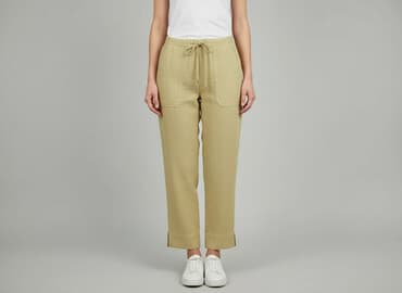 ubrania do chodzenia po domu: Spodnie materiałowe damskie, rozmiar S — 1