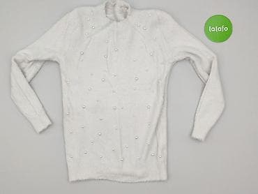 sweter z perełkami h: Sweter damski, rozmiar S — 2