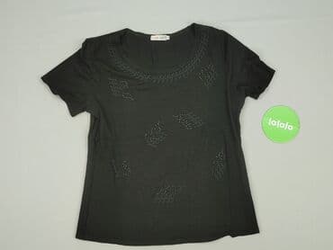 czarne t shirty damskie w serek: T-shirt damski, rozmiar 2XL — 2