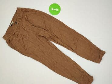 spodnie w paski pull and bear: PULL&BEAR, Material trousers for women, size S — 3