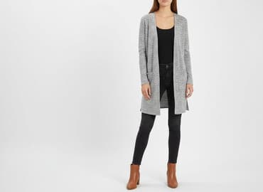 długi sweter sukienki: Kardigan damski, rozmiar M — 6