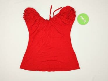 obcisła sukienka czerwona: T-shirt damski, rozmiar S — 3