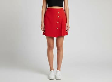 czerwone spódnice plisowane: Spódnica damska, rozmiar S — 1