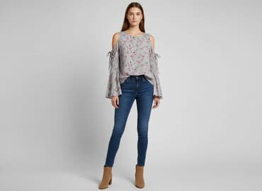 bluzka damska na jedno ramię: Woman Collection, Bluzka damska, rozmiar S — 1