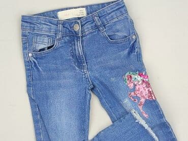 bluzka indygo: Spodnie jeansowe, Dunnes Stores, 4-5 lat, 104/110, stan - Bardzo dobry — 1