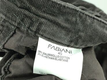 Women: Fabiani, Material trousers for women, size L (EU 40) — 5