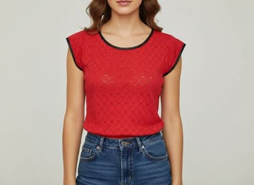 bluzki w paski z serduszkiem: Bluzka damska, rozmiar S — 5