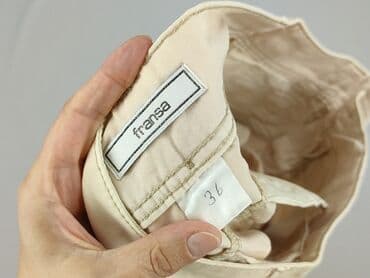 krótkie kremowe spodenki: Fransa, Szorty damskie, rozmiar S — 4