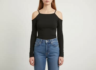 eleganckie bluzki czarne: Bluzka damska, rozmiar S — 6