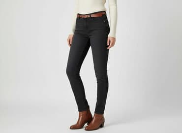 baggy jeans black: Jeansy damskie, rozmiar S — 6