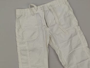 biale szerokie jeansy: Tom Tailor Denim, Spodnie materiałowe damskie, rozmiar M — 1