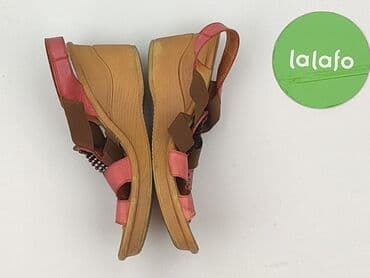 ccc srebrne sandały na obcasie: Sandały damskie, rozmiar 37 — 3